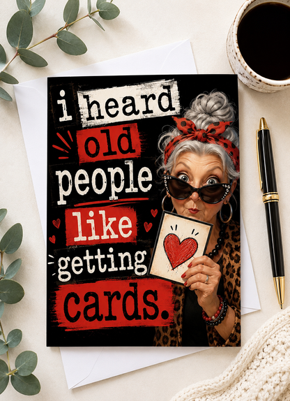 Funny Birthday Card for Older Woman