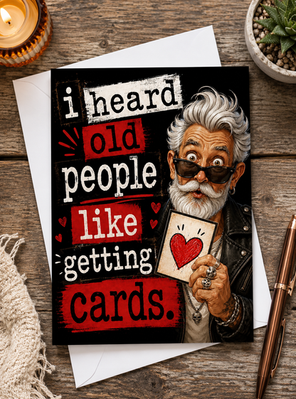 Funny Birthday Card for Older Man