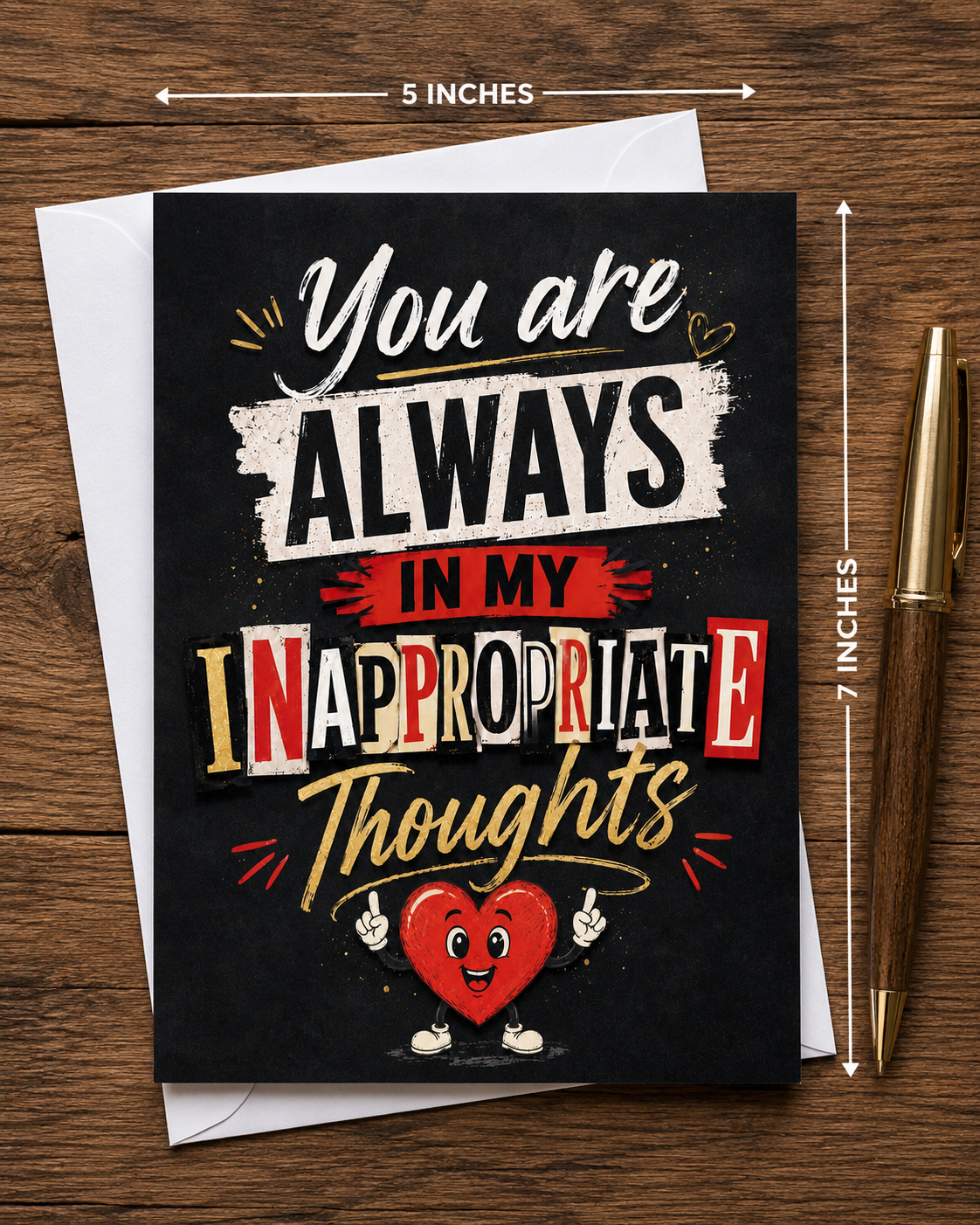 My Inappropriate Thoughts Card