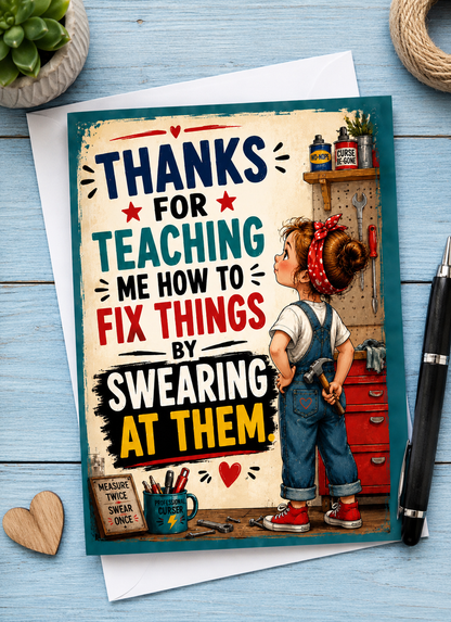 Funny Dad Card from Daughter