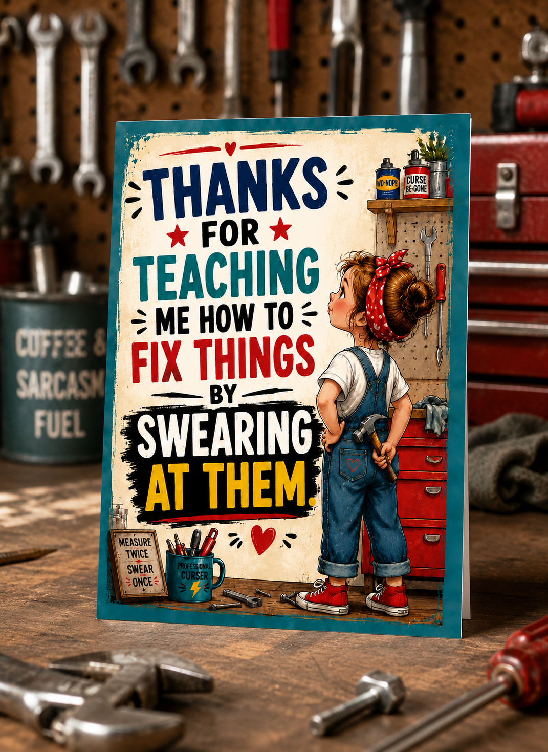 Funny Dad Card from Daughter
