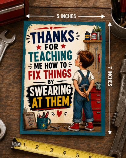 Funny Dad Card from Son