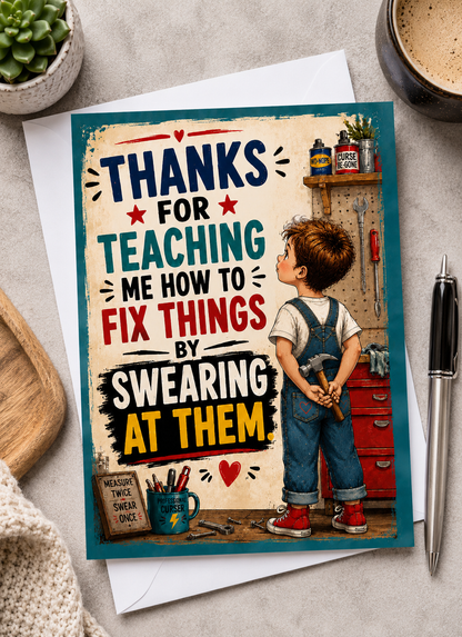 Funny Dad Card from Son