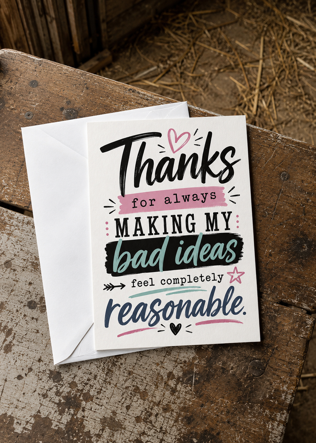 Bad Ideas Thank You Card