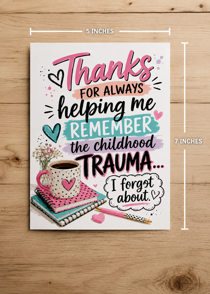 Trauma Memory Greeting Card