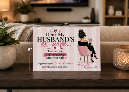 Thank You Ex-Wife Card