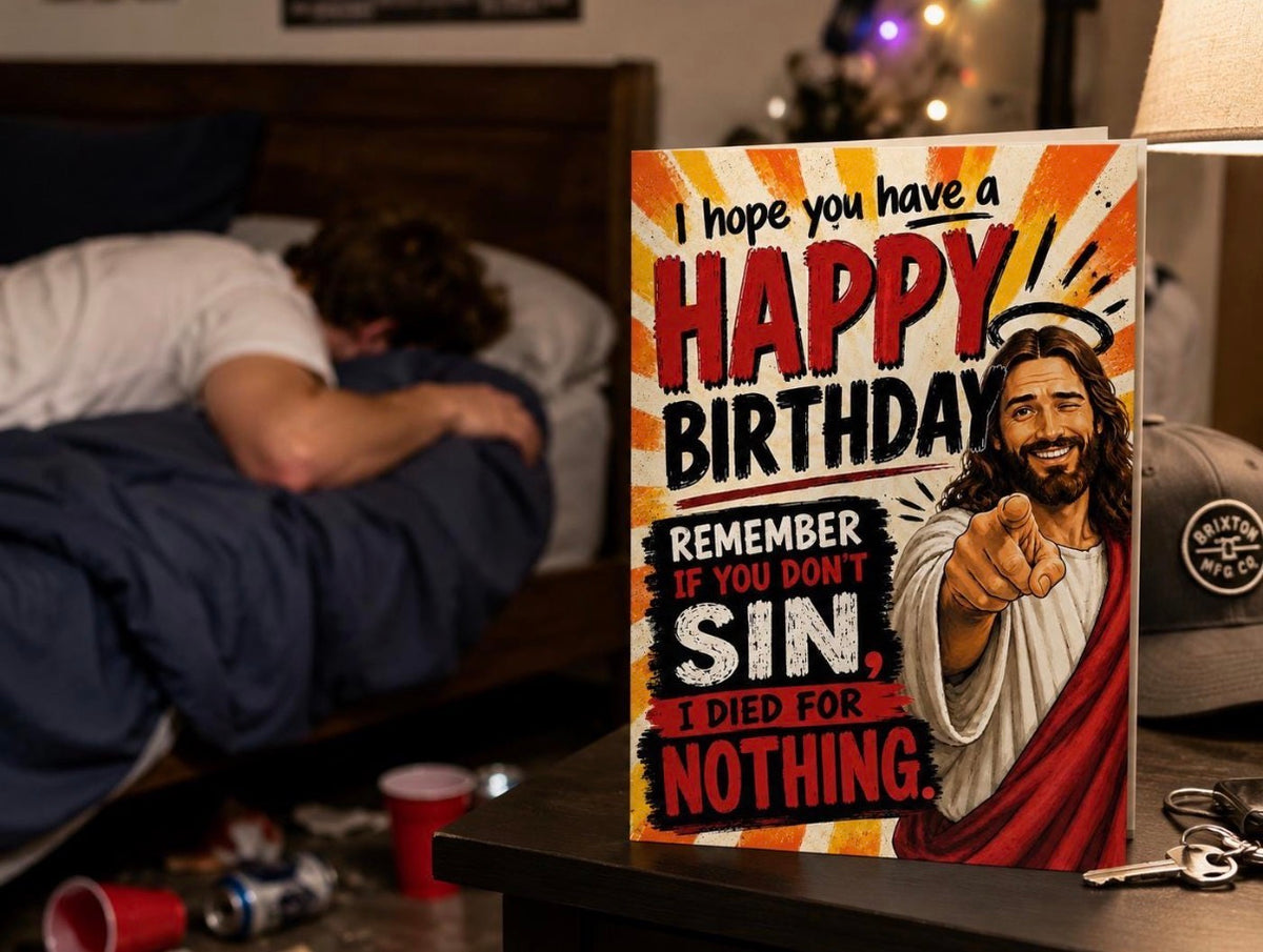 Happy Birthday - Remember To Sin Card