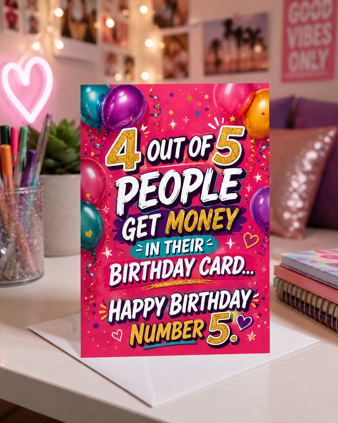 4 Out of 5 People Get Money in Their Birthday Card