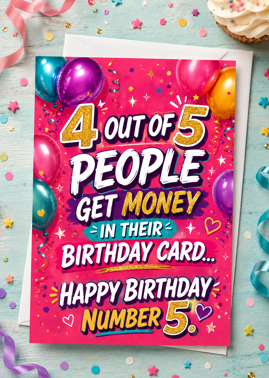 4 Out of 5 People Get Money in Their Birthday Card