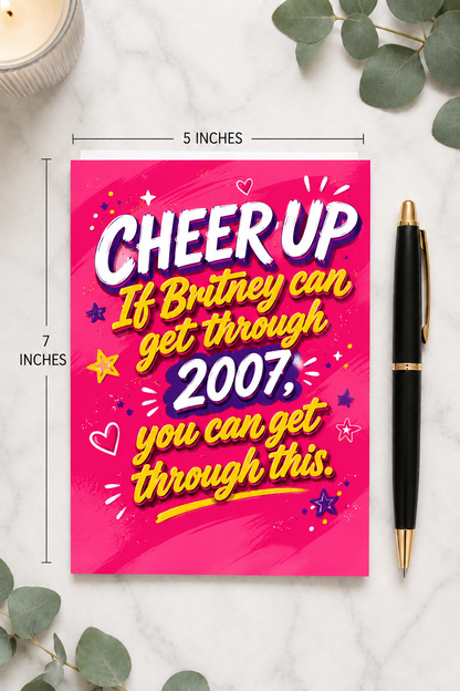 Britney 2007 Encouragement Card