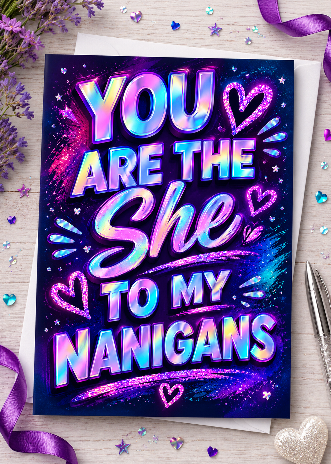 You Are the She to My Nanigans Card