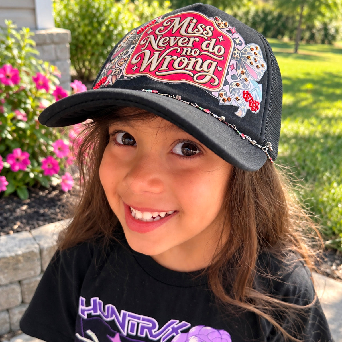 Miss I Never Do No Wrong Child Trucker Hat