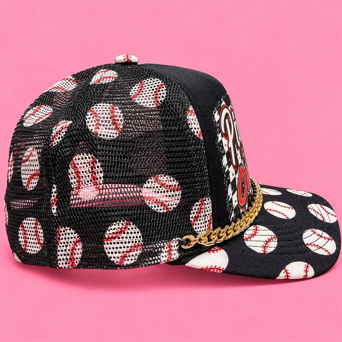 Pitches Be Crazy Baseball Trucker Hat