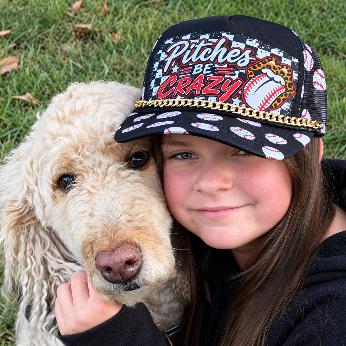 Pitches Be Crazy Baseball Trucker Hat