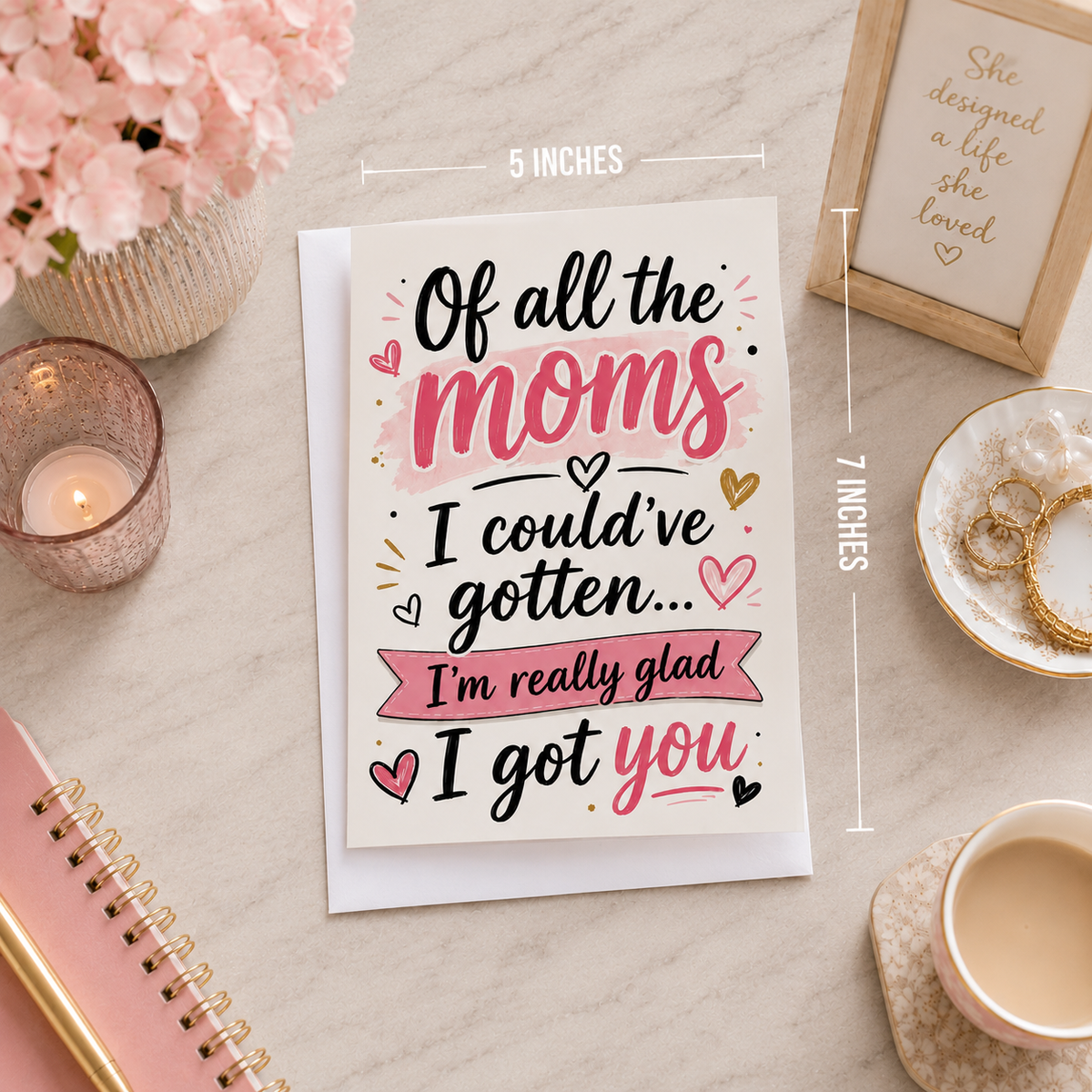 Sarcastic Sweet Thanks Mom Card