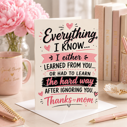 Mother's Day Thank You Card
